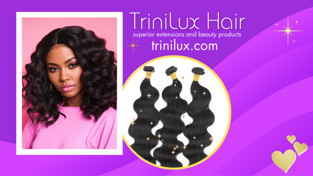 TriniLux banner - Remy human hair extensions